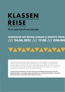 Online Workshop mit Betina Aumair &amp; Brigitte Theiß.
 
 Eine Kooperation der künsterlischen Lehramstudien an der Akademie der bildenden Künste Wien. Organisiert von den Studentischen Mitarbeiter_innen der Fachbereiche Kunst und Bildung und Gestaltung im Kontext.
 


 Zoom Link:
 
  https://zoom.us/j/91830261395?pwd=MUhnNkpVN29OSlQ4emMvZkFYRlZvQT09
 
 
 Meeting-ID: 918 3026 1395
 
 Kenncode: Y9vHrV