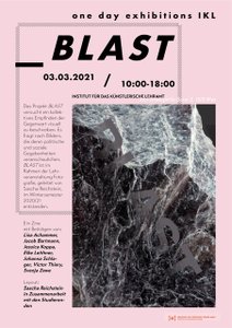 Im Rahmen des Ausstellungsformats
 
  One Day Exhibition
 
 von Studierenden der Fachbereiche Kunst und Bildung und Gestaltung im Kontext.


 
  Ein Zine mit Beiträgen von:
 
 Lisa Achammer, Jacob Bartmann, Jessica Koppa, Elke Leithner, Johanna Schlager, Victor Thiery, Svenja Zewe