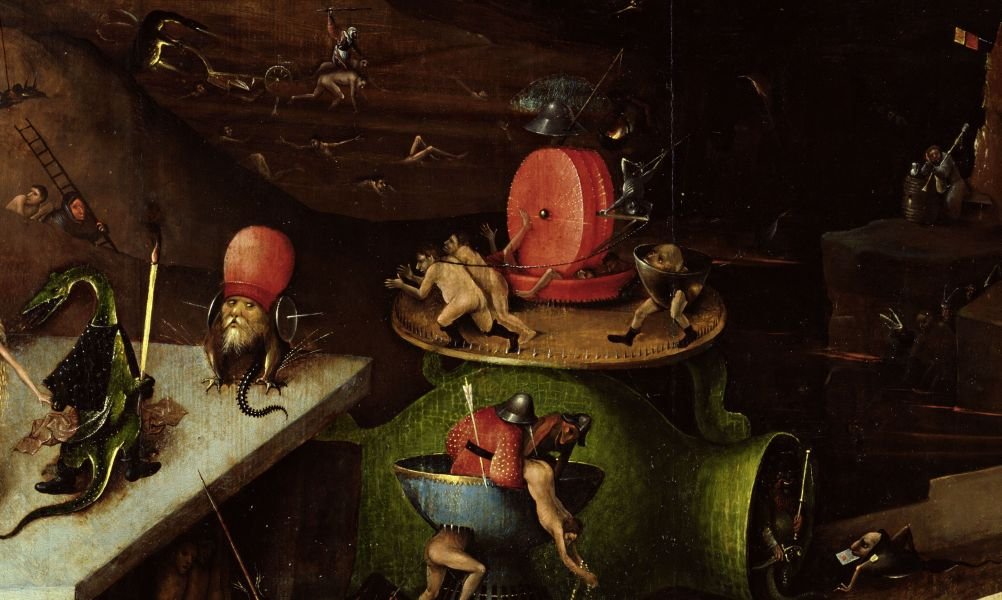 Hieronymus Bosch, Weltgerichtstriptychon, Detail aus der Mitteltafel, um 1490 bis um 1505 © Gemäldegalerie der Akademie der bildenden Künste Wien