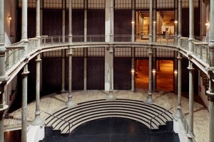 Photo of a high pillar room with three floors